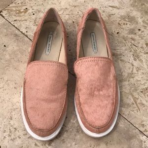 Zara pink calf hair shoes
